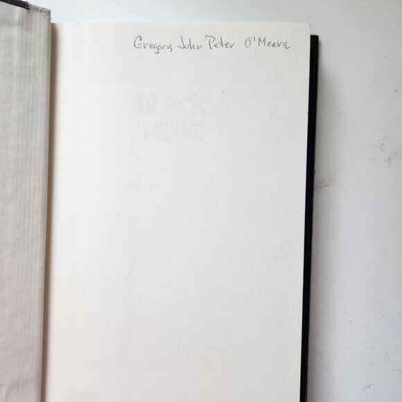 Black Robe By Brian Moore 1985 First Edition Hardcover Novel - Picture 10 of 14